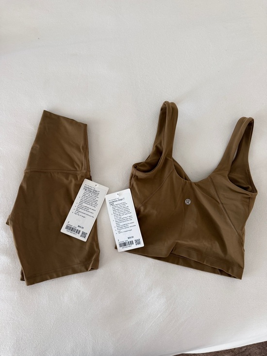 lululemon athletica Other - Lululemon Brown Sports Bra and Leggings Set